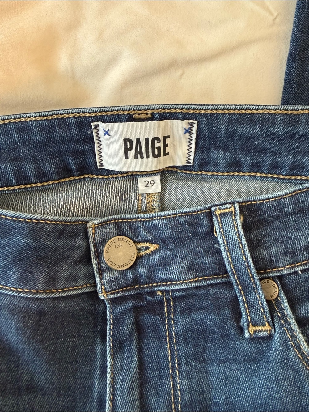 PAIGE Denim Verdugo Ankle in Darton Distressed Raw Frayed Hem Jeans Skinny 29 - Picture 9 of 11